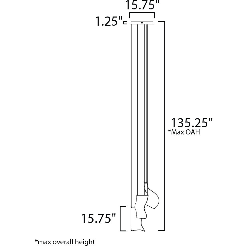 Rinkle LED 15.75 inch Brushed Gunmetal Multi-Light Pendant Ceiling Light