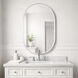 Elisse 36 X 24 inch Satin Nickel LED Mirror