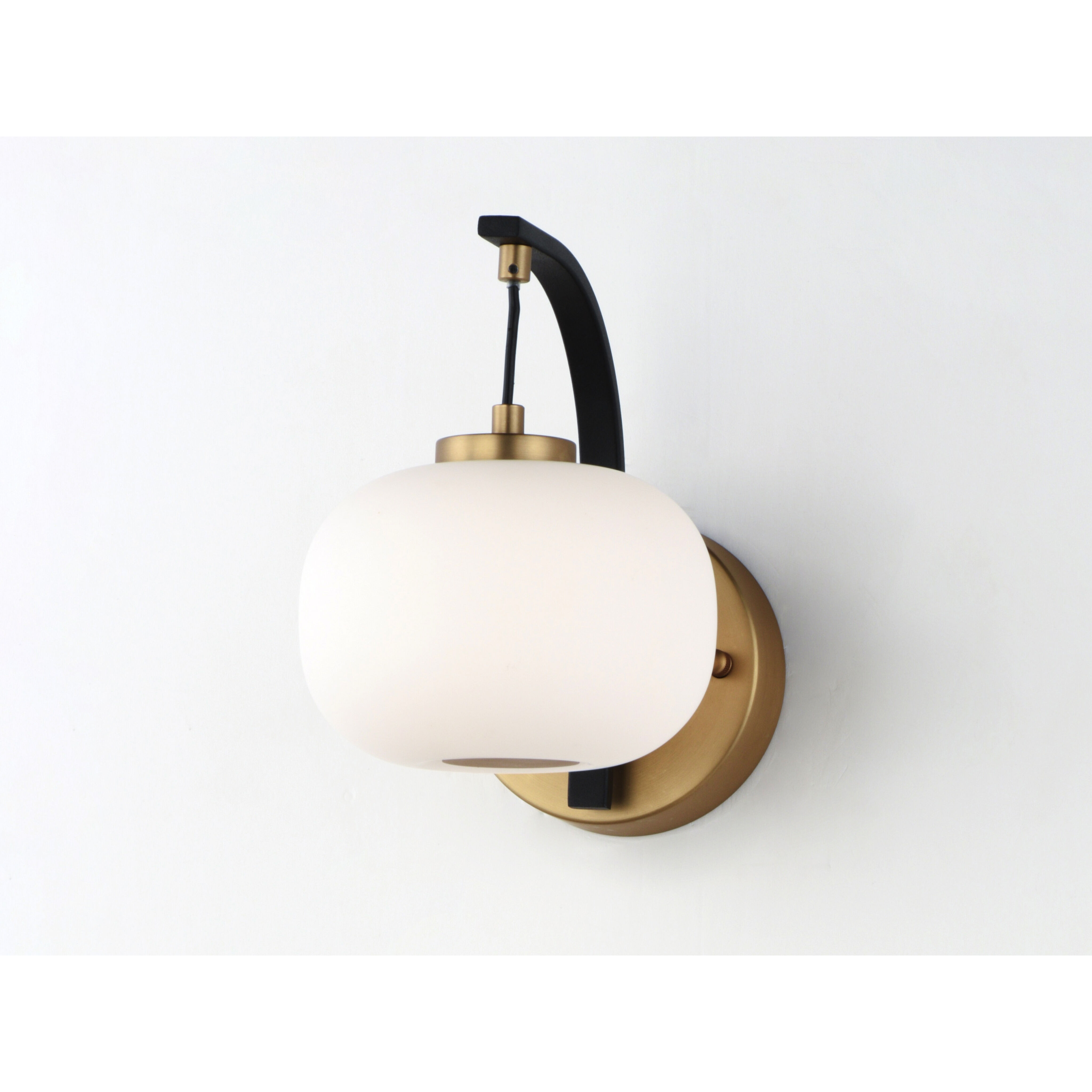Soji LED 6 inch Black and Gold Wall Sconce Wall Light