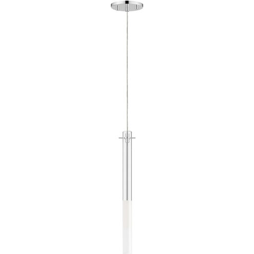 Pipette LED 1.25 inch Polished Chrome Single Pendant Ceiling Light
