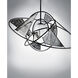 Astro LED LED 18 inch Black and Stainless Steel Single Pendant Ceiling Light