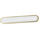 Latitude LED 30 inch Gold Bath Vanity Light Wall Light