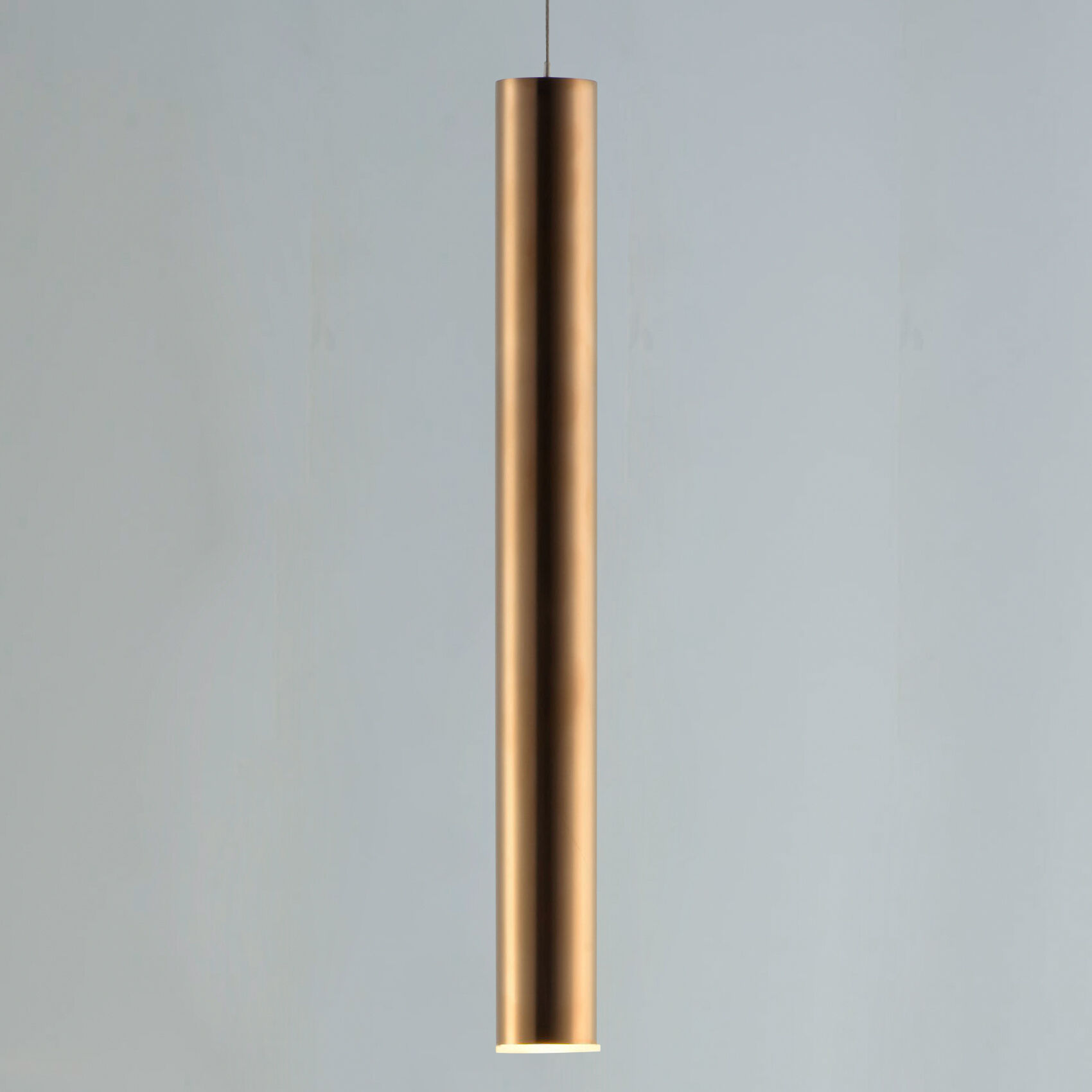 Flute LED 2.5 inch Rose Gold Mini Pendant Ceiling Light