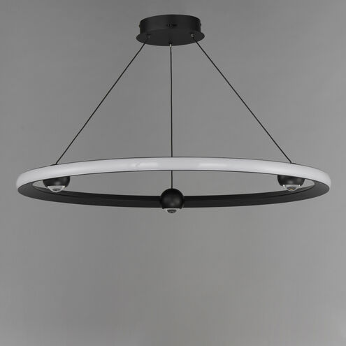 Nodes LED 32 inch Black Ring Pendant Ceiling Light