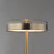 Voto 17.5 inch 8.00 watt Natural Aged Brass Table Lamp Portable Light in Clear