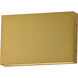 Brik LED 11.75 inch Natural Aged Brass ADA Wall Sconce Wall Light