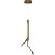 Scion LED 0.75 inch Weathered Brass Single Pendant Ceiling Light