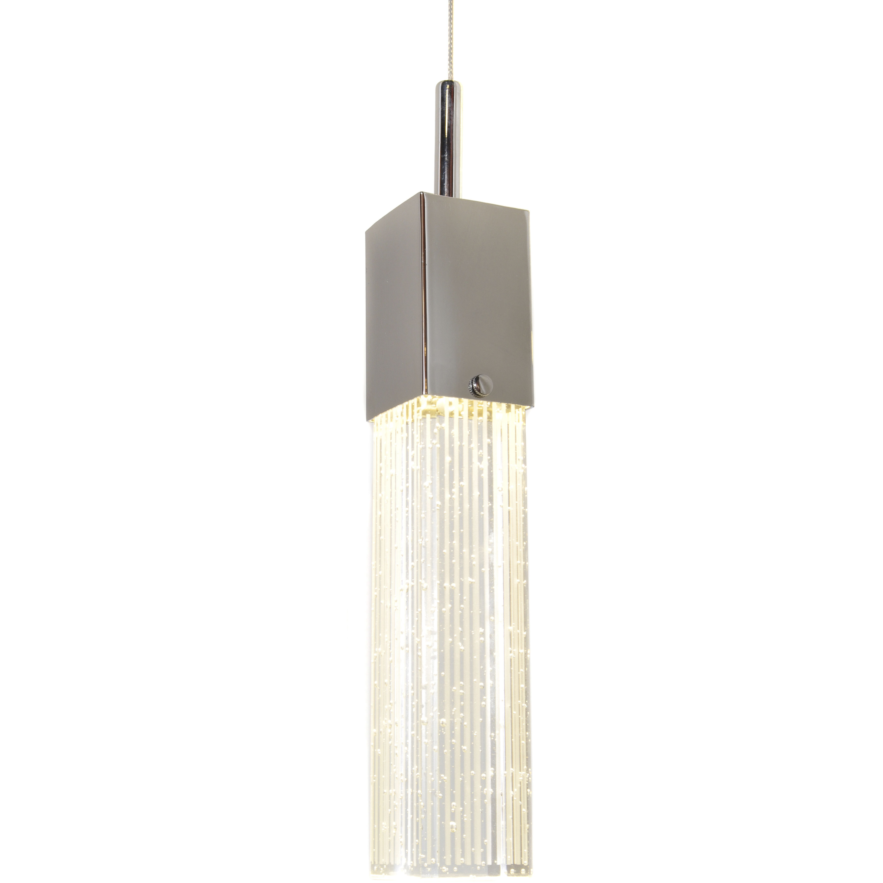 Fizz III LED 13.75 inch Polished Chrome Multi-Light Pendant Ceiling Light