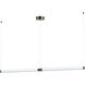 Vanish LED 72 inch Gunmetal Linear Pendant Ceiling Light
