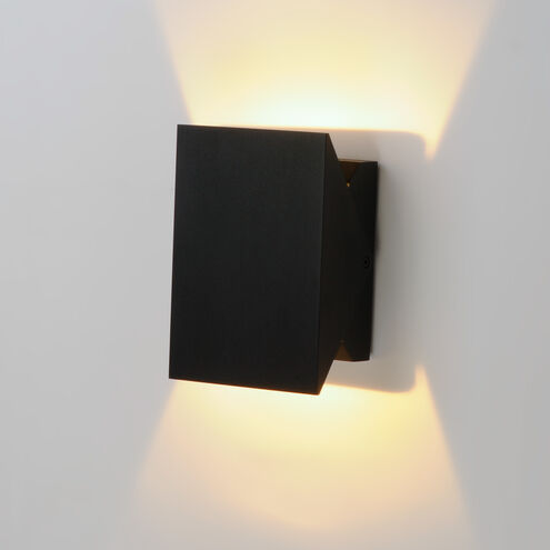 Alumilux Tilt LED 7 inch Black Outdoor Wall Sconce