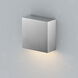Cubed LED 5.5 inch Satin Aluminum Outdoor Wall Sconce