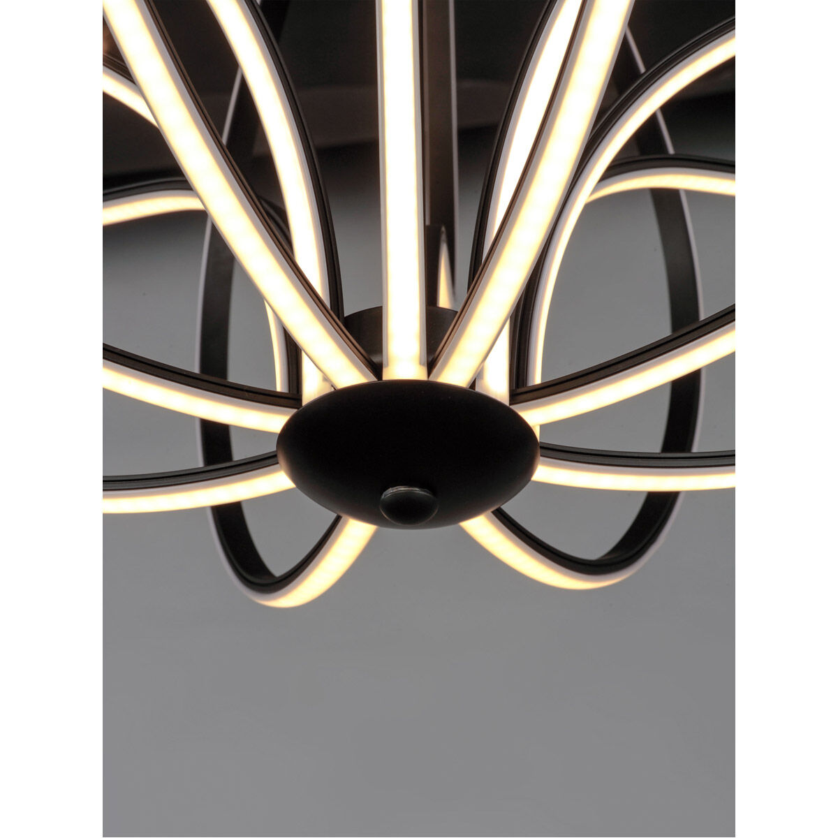 Aura LED 17 inch Black Single Pendant Ceiling Light