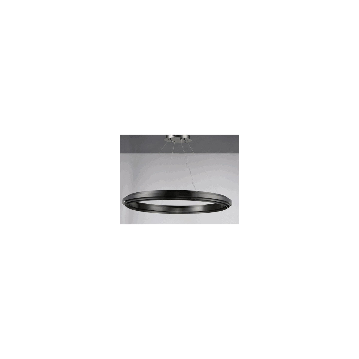 Echo LED 39.5 inch Brushed Gunmetal Suspension Pendant Ceiling Light