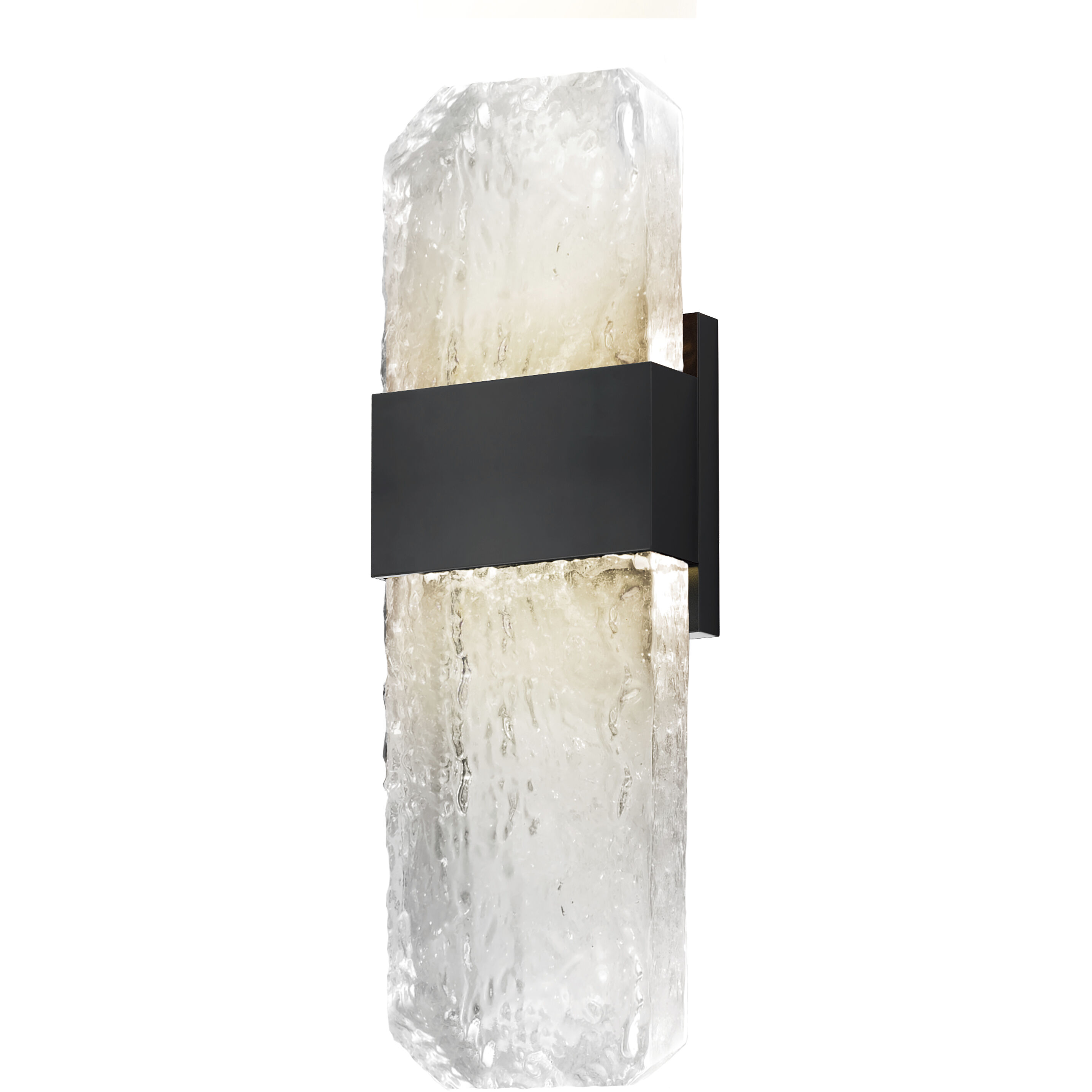 Rune LED 15.5 inch Black Outdoor Wall Sconce