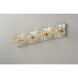 Gem 4 Light 31 inch Polished Chrome Bath Vanity Light Wall Light in Silver