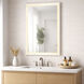 Framed 36 X 24 inch Satin Nickel LED Mirror