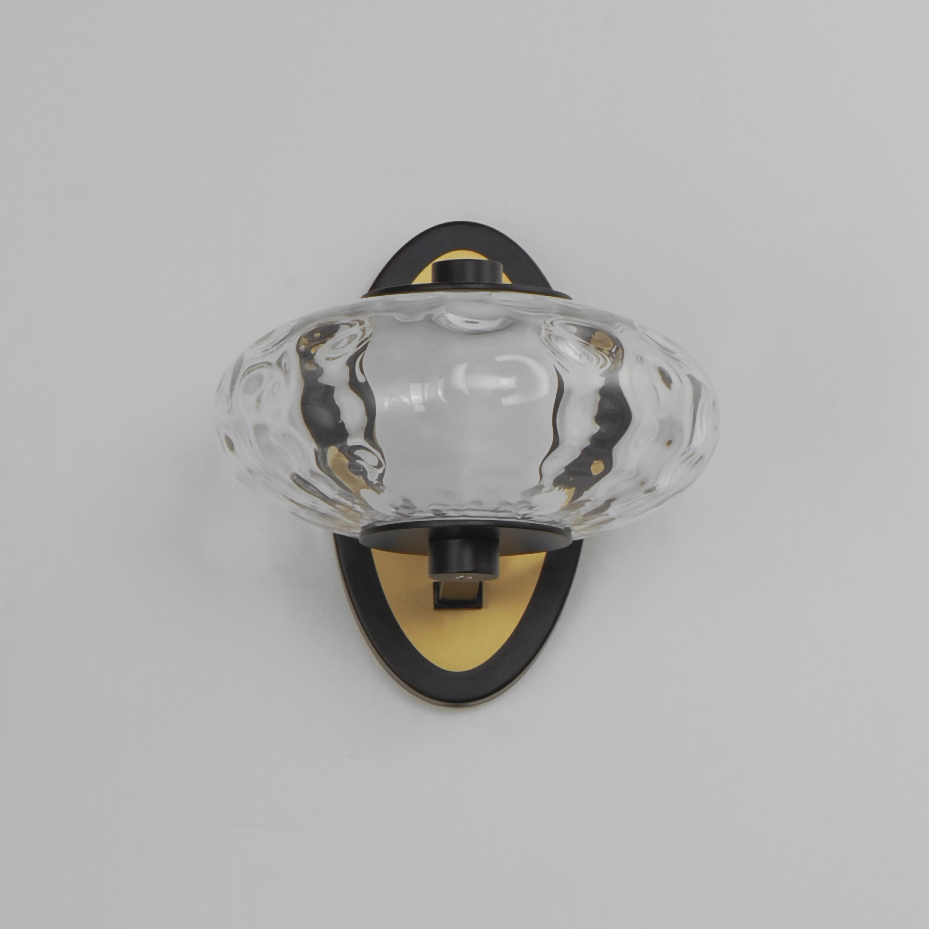 Amulet LED 8.5 inch Black and Natural Aged Brass Wall Sconce Wall Light