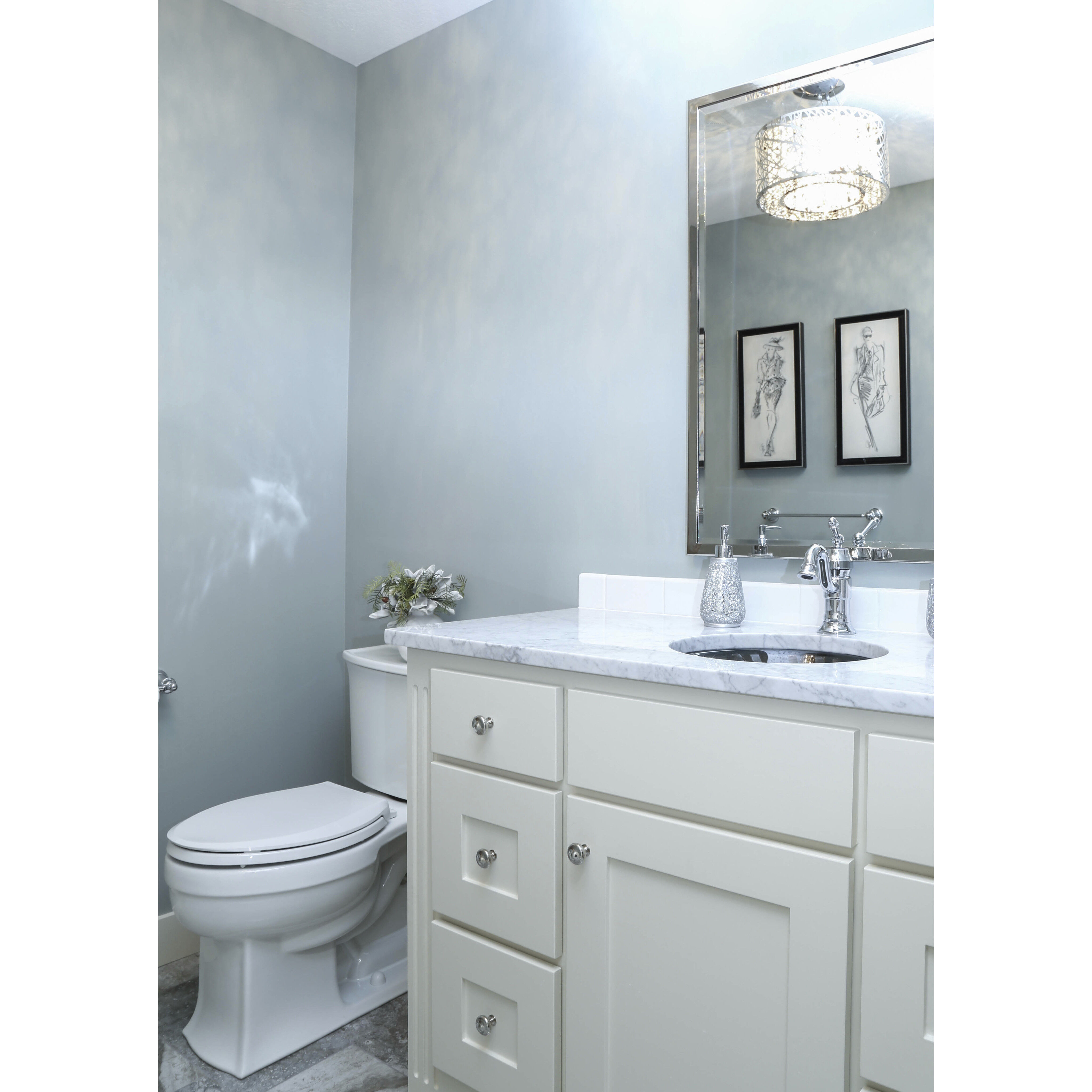 Inca 7 Light 15.75 inch Polished Chrome Flush Mount Ceiling Light in Clear/White