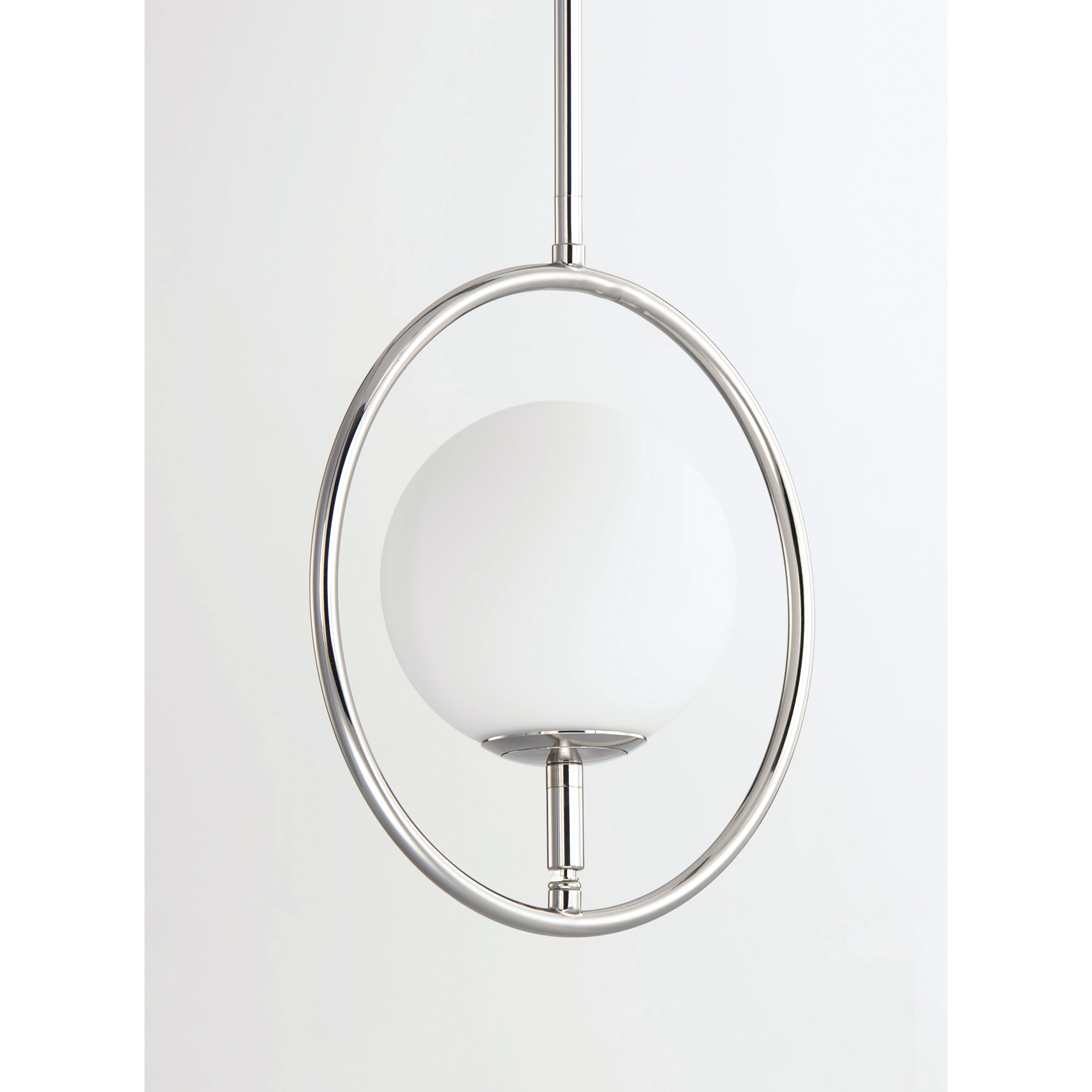 Revolution 1 Light 11 inch Polished Nickel Mini Pendant Ceiling Light