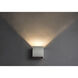 Alumilux Cube LED 4 inch Satin Aluminum ADA Wall Sconce Wall Light