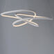Twisted LED 26.25 inch Matte White Single Pendant Ceiling Light
