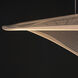 Manta Linear Pendant Ceiling Light in Polished Chrome, Clear Ribbed