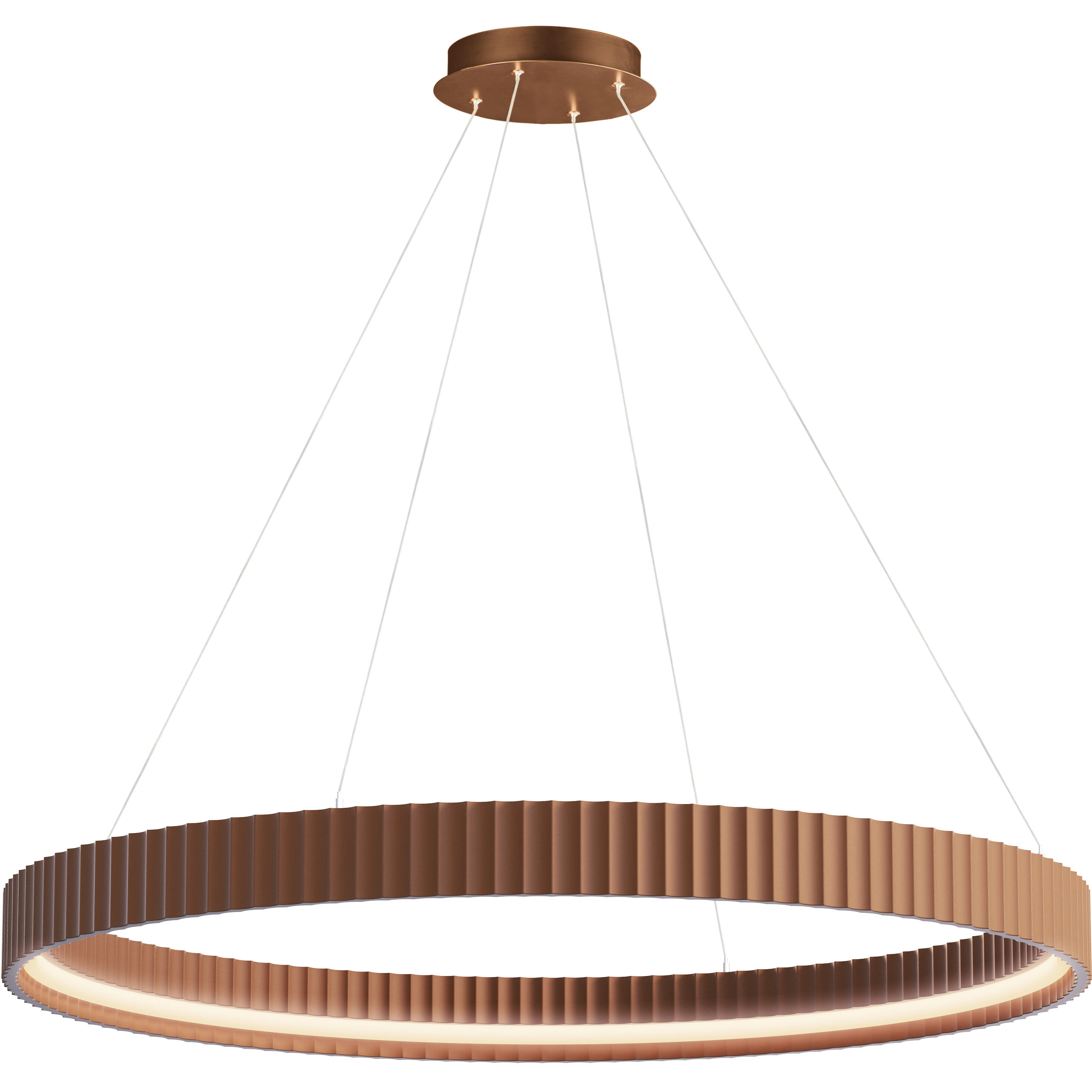Souffle LED 41 inch Terra Cotta Ring Pendant Ceiling Light