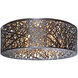 Inca 9 Light 23.5 inch Bronze Flush Mount Ceiling Light