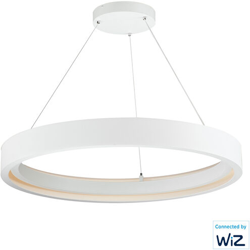iCorona WiZ LED 36.5 inch Matte White Suspension Pendant Ceiling Light