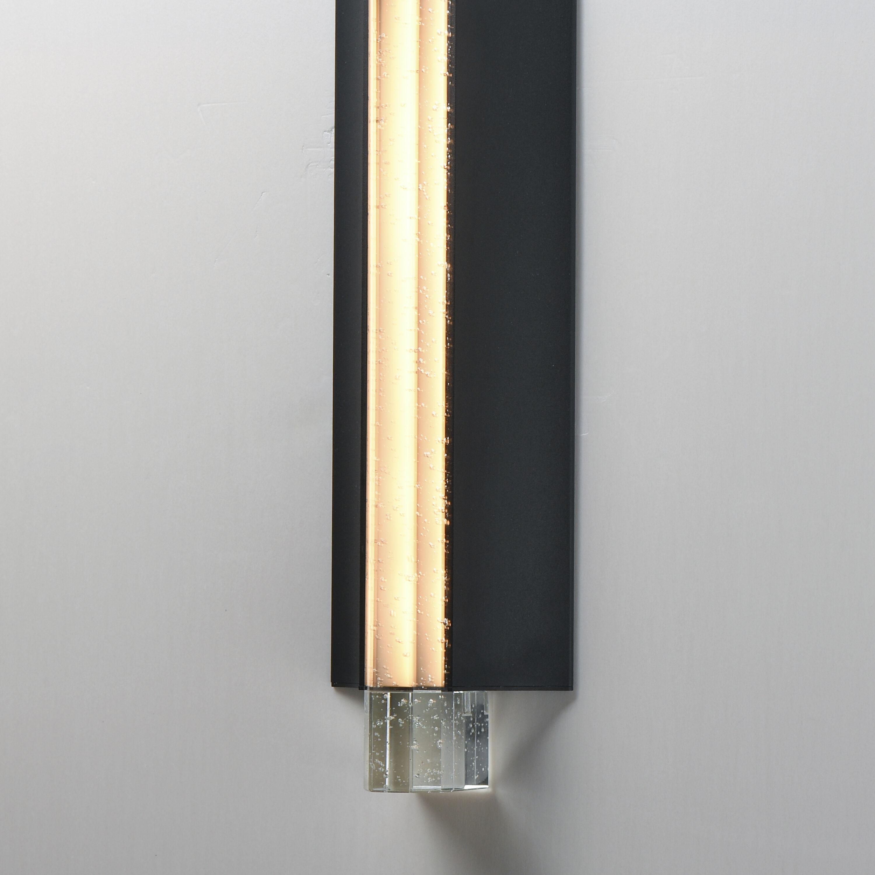 Hyperion LED 5 inch Black ADA Wall Sconce Wall Light in Clear Crystal