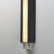 Hyperion LED 5 inch Black ADA Wall Sconce Wall Light in Clear Crystal