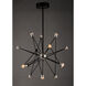 Phaeton LED 30 inch Black and Brushed Aluminum Multi-Light Pendant Ceiling Light