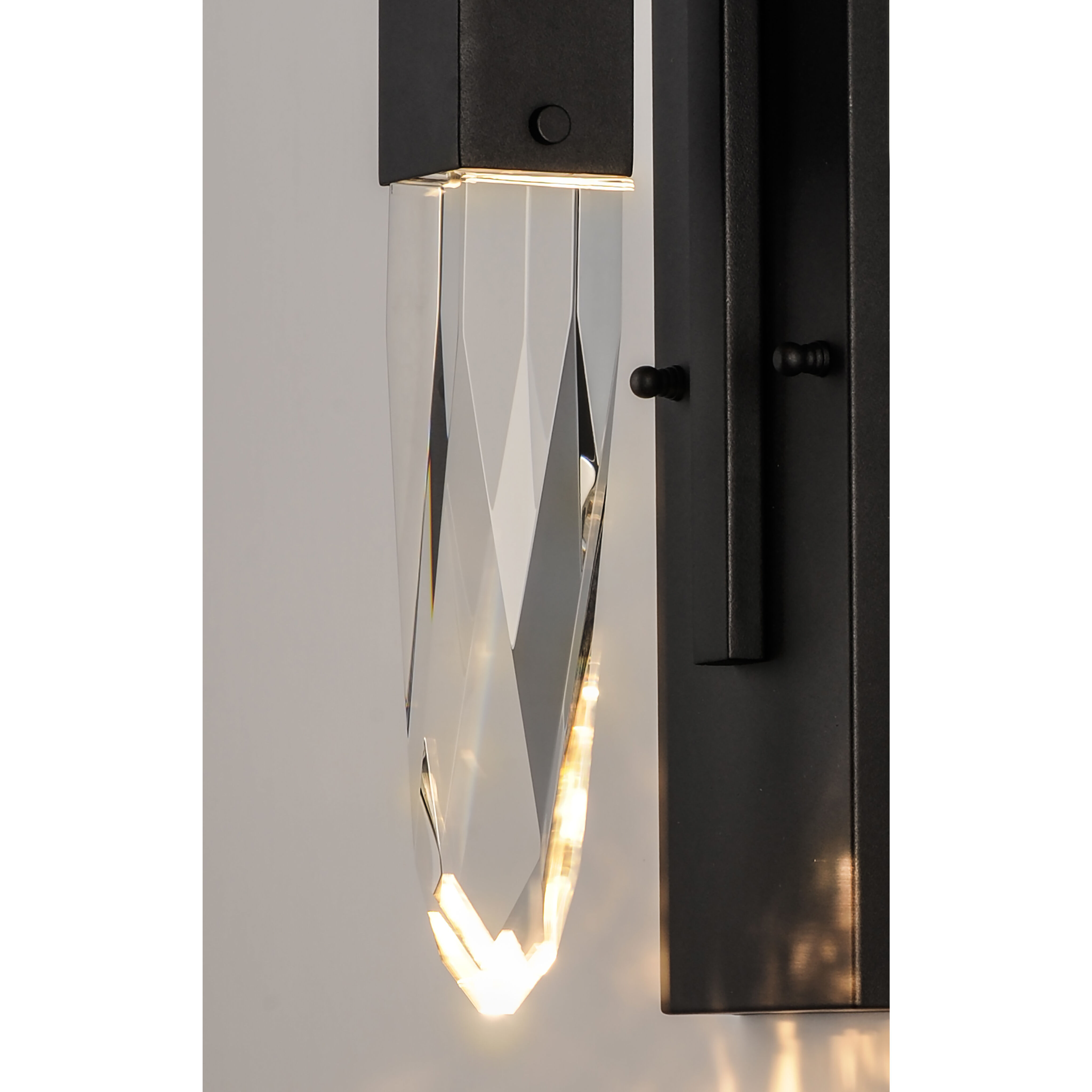 Quartz LED 4.75 inch Black Bath Vanity Light Wall Light