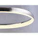 Sonata LED 23.5 inch Black Multi-Light Pendant Ceiling Light in Patterned Acrylic