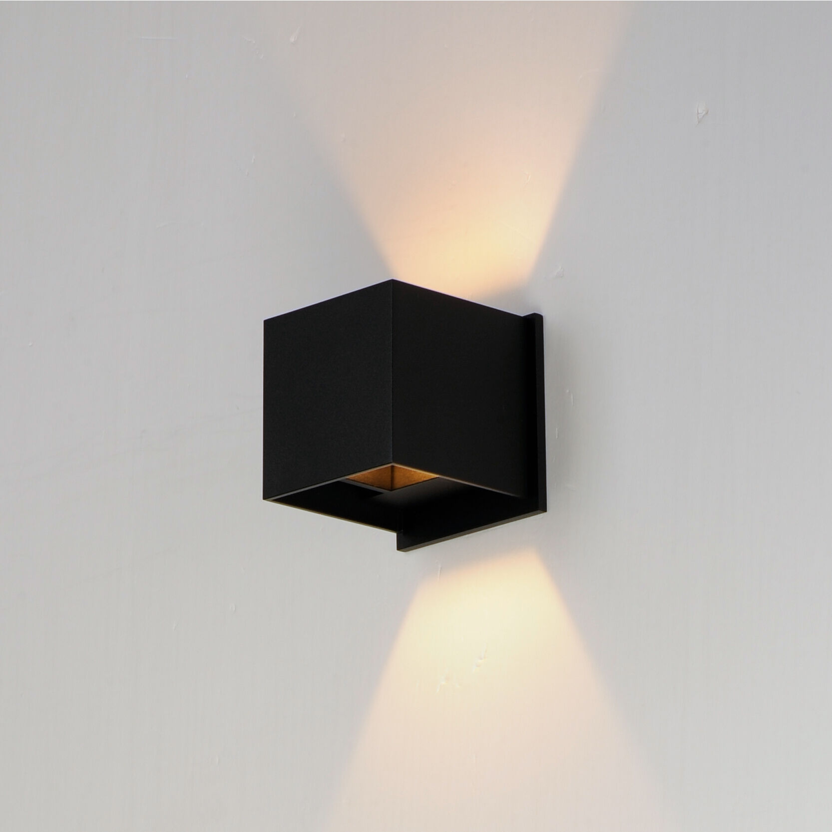 Alumilux Cube LED 4.25 inch Black ADA Wall Sconce Wall Light