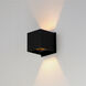 Alumilux Cube LED 4.25 inch Black ADA Wall Sconce Wall Light