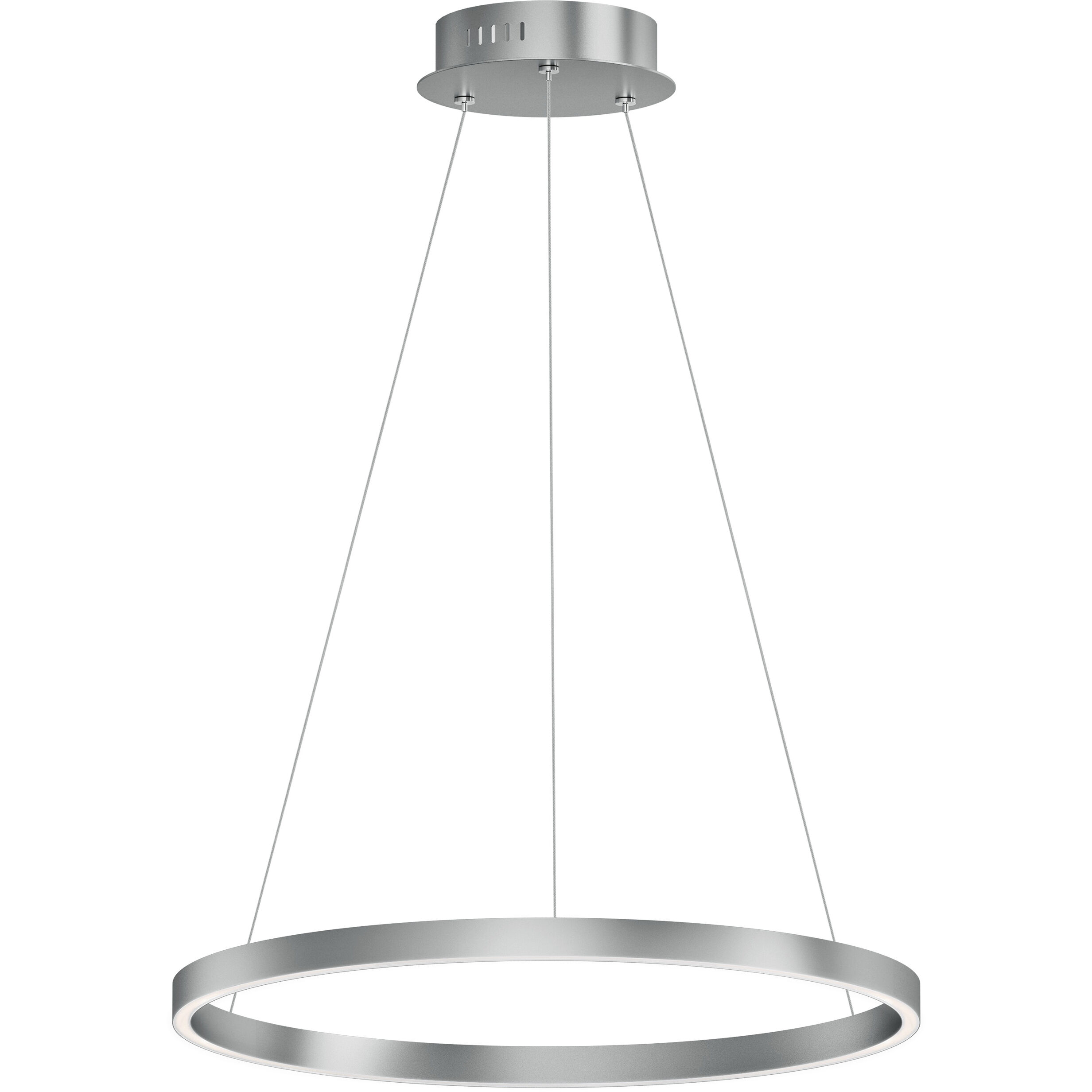 Groove 5CCT LED 24 inch Brushed Aluminum Multi-Light Pendant Ceiling Light