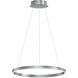 Groove 5CCT LED 24 inch Brushed Aluminum Multi-Light Pendant Ceiling Light