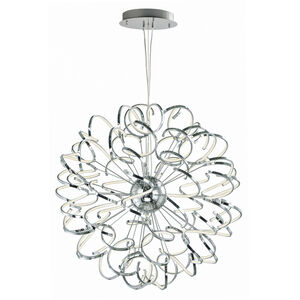 Chaos LED 40 inch Polished Chrome Entry Foyer Pendant Ceiling Light