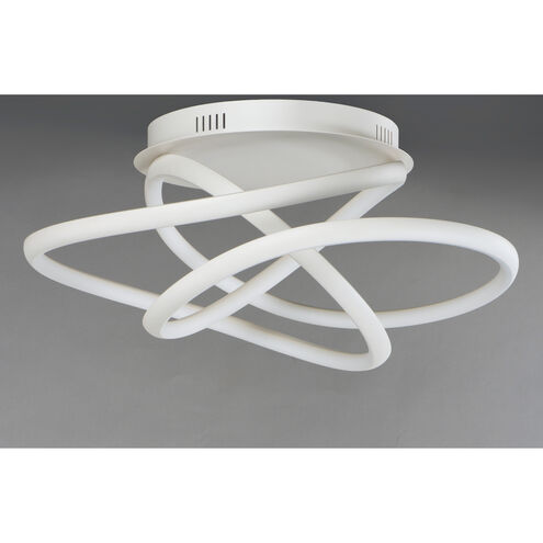 Twisted LED 24.5 inch Matte White Flush Mount Ceiling Light