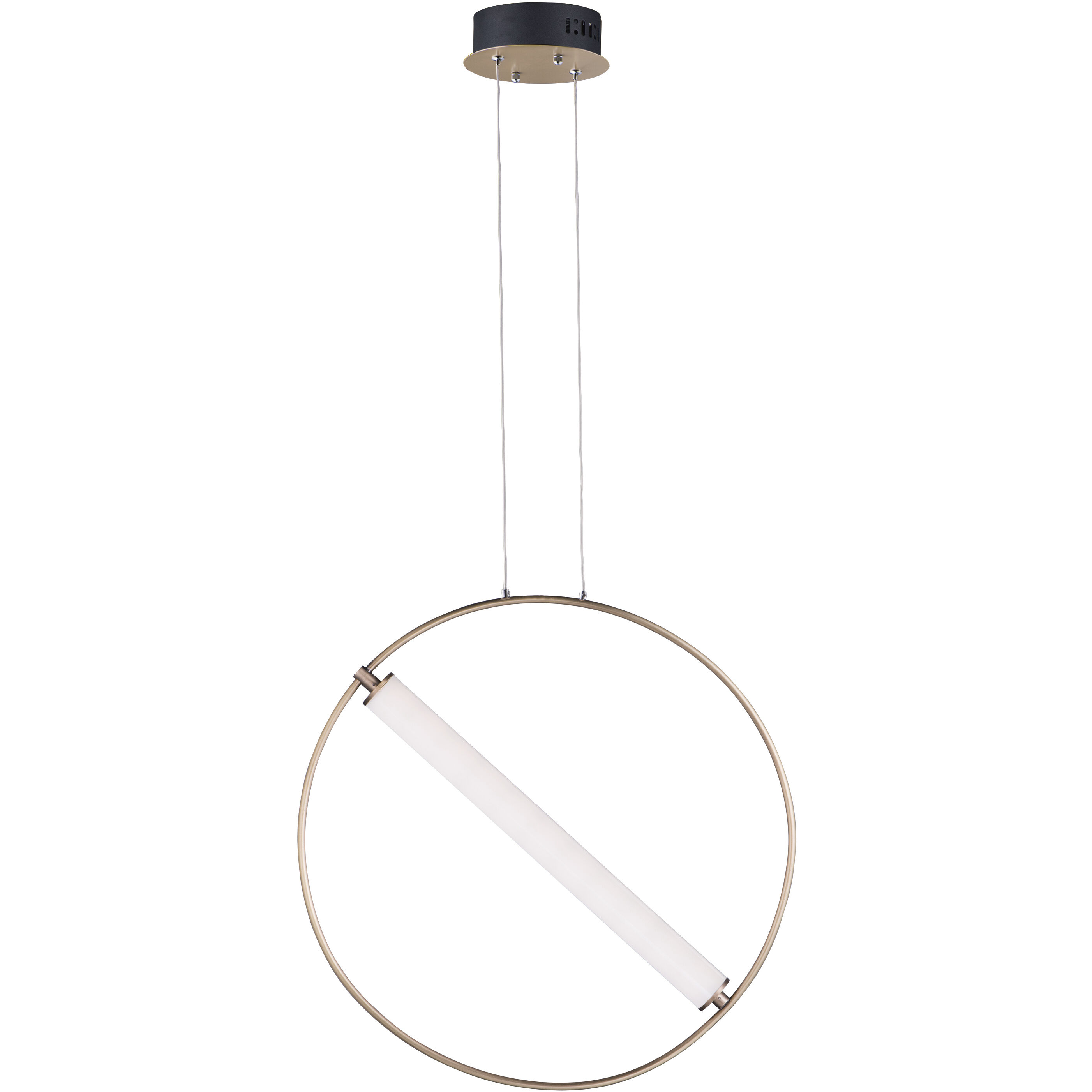 Flare LED 6.25 inch Black and Soft Gold Single Pendant Ceiling Light
