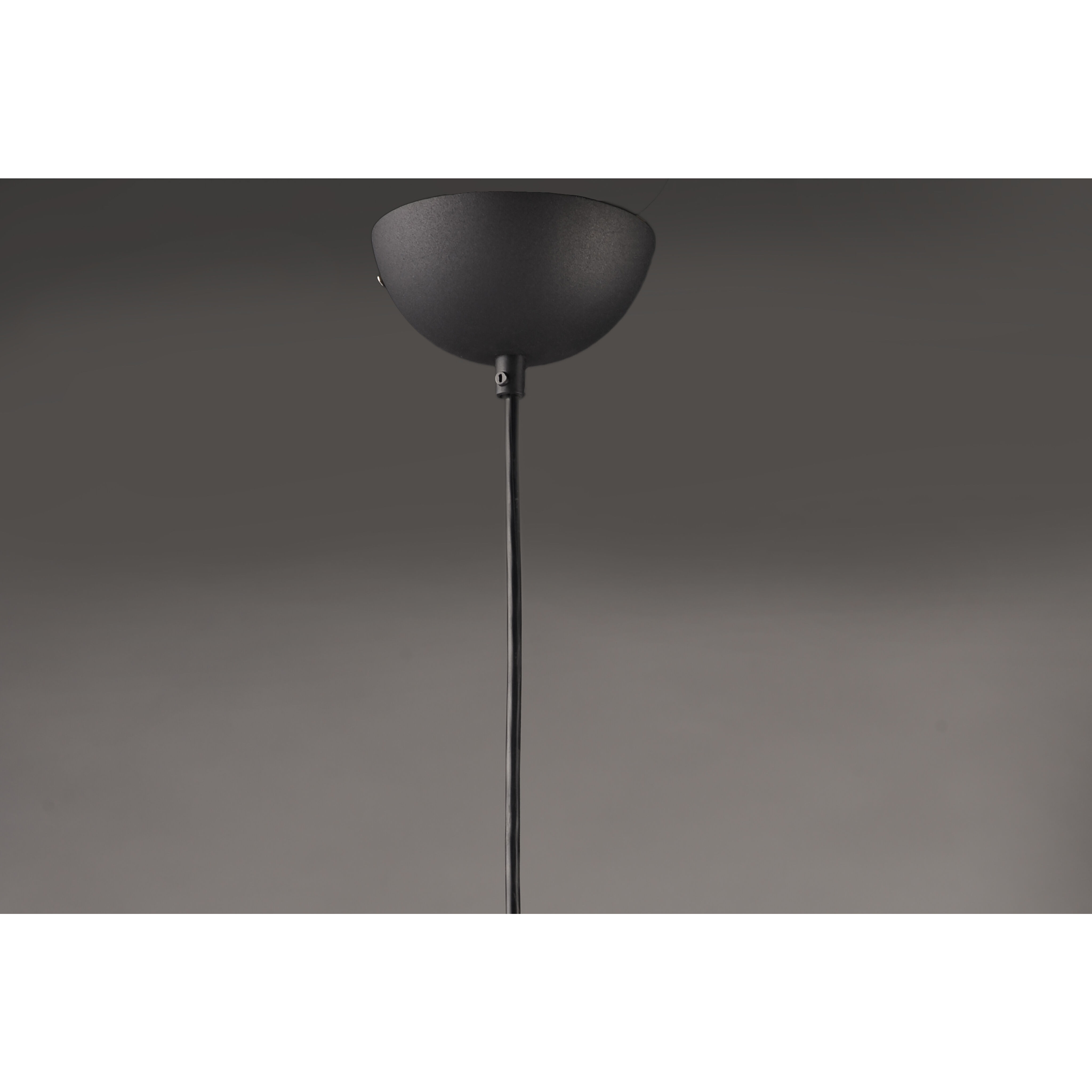 Half Moon LED 11.75 inch Black Single Pendant Ceiling Light