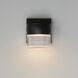Modular LED 6.25 inch Black Outdoor Wall Mount