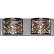 Inca 2 Light 15.75 inch Bronze Bath Vanity Wall Light
