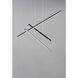 Hover LED 47.5 inch Black Multi-Light Pendant Ceiling Light