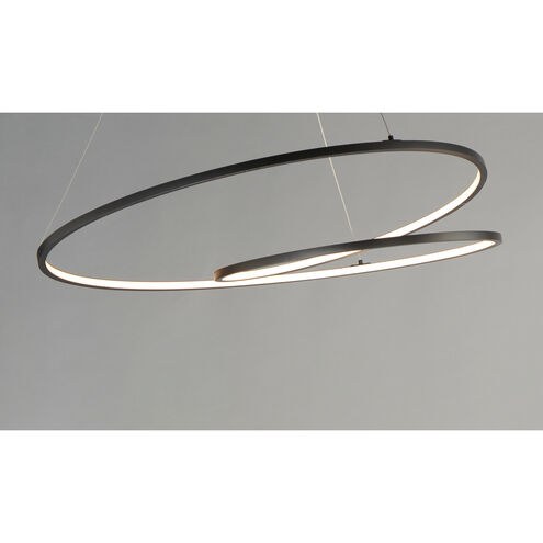 Cycle LED 24.5 inch Black Single Pendant Ceiling Light