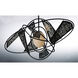 Astro LED LED 18 inch Black/Stainless Steel Single Pendant Ceiling Light