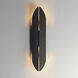 Tectonic LED 22 inch Black and Antique Brass Outdoor Wall Mount