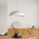 Basilica LED 19.5 inch Chaulk White Single Pendant Ceiling Light