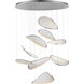 Moonscapes LED 47 inch Polished Chrome Multi-Light Pendant Ceiling Light